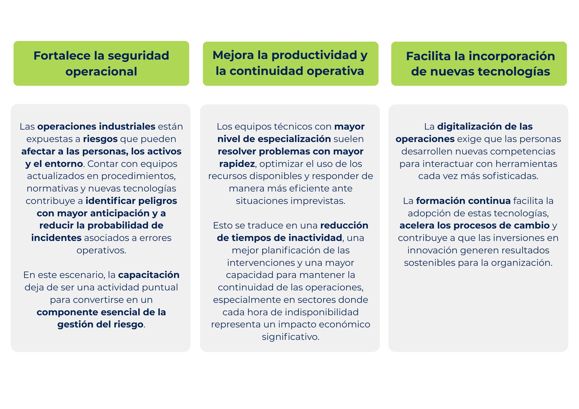 Formación técnica continua